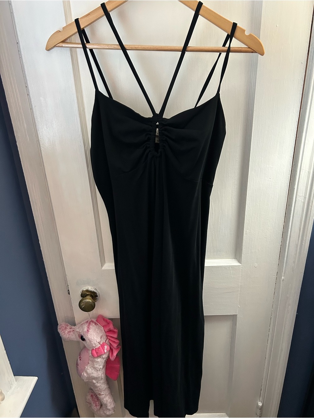 Black Strappy Midi Dress
